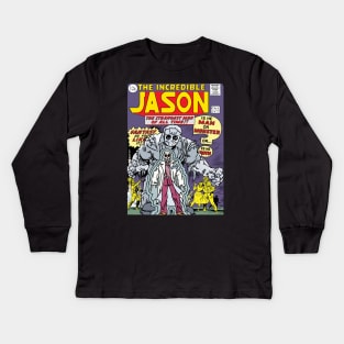 Incredible Jason comic cover No1 Kids Long Sleeve T-Shirt